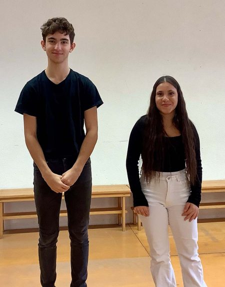 Schulsprecher: Azra (Klasse 8) und Antonio (Klasse 7)